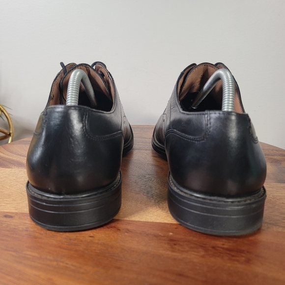 Franco Fortini Gideon Classic Black Leather Dress Shoes Memory Foam Size 11 main image 12
